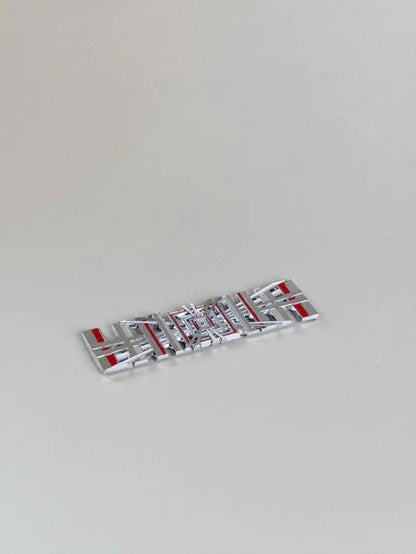 Tesla Plaid Emblem/Badge Silver - Carlevel AB - Fordon och delar > Fordonstillbehör