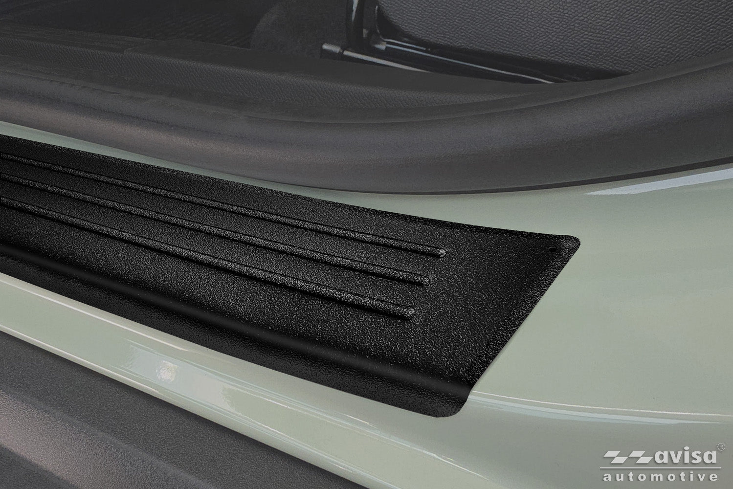 Tröskelskydd Black Mat Fiat Grande Panda 2025+ – Mattsvart | AVISA – bild 2