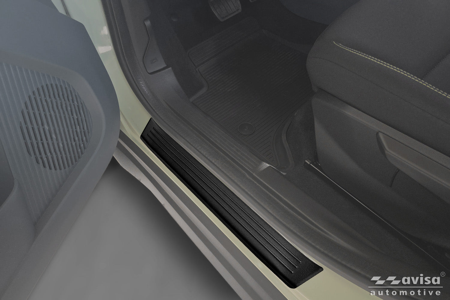 Tröskelskydd Black Mat Fiat Grande Panda 2025+ – Mattsvart | AVISA – bild 3