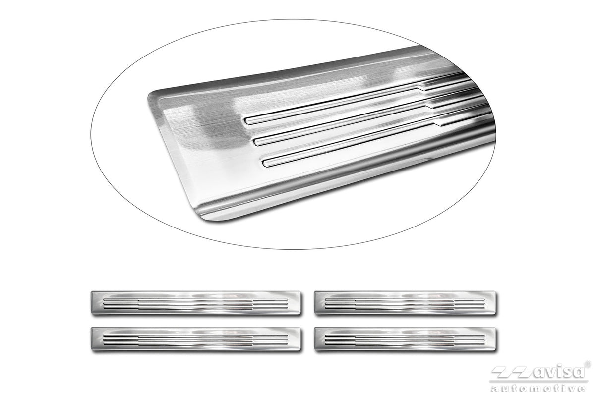Tröskelskydd Lines Mazda CX-5 III 2025+ – Silver satin | AVISA – bild 1