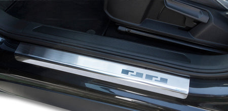 Tröskelskydd till VW ID.3 2019+ – 4-pack rostfritt stål Alu-Frost – produktbild framifrån | Alu-Frost