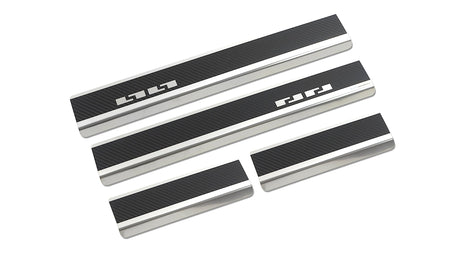 Tröskelskydd stål/kolfiber FIESTA VII 3D / VIII 3D 2008 - 2017 / 2017 - 2023 - Carlevel - Tröskelskydd