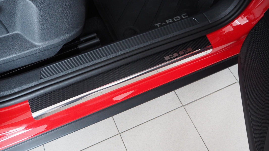 Tröskelskydd stål/kolfiber Golf VII 5D/Kombi 2012–2019 - Carlevel - 