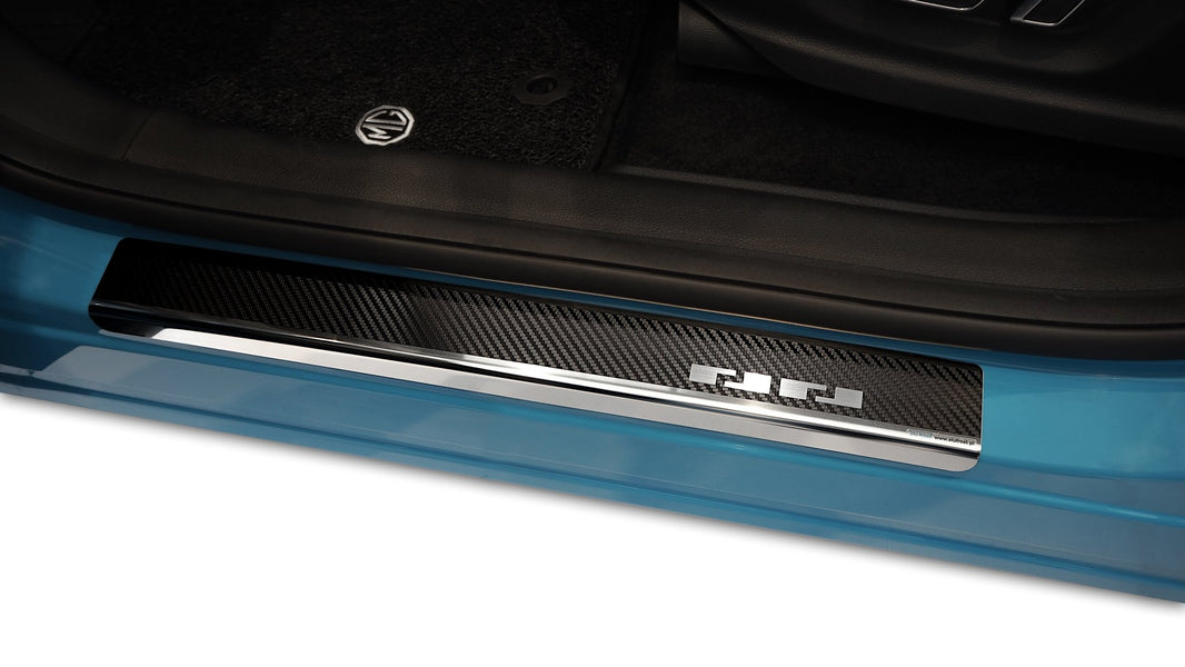 Tröskelskydd stål/kolfiber MG HS I 2023–2024 - Carlevel - 