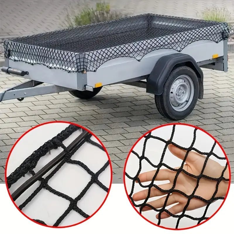 Universalt släpvagnsnät – Hållbart lastnät i svart polyester - Carlevel AB - Fordon och delar > Fordonstillbehör