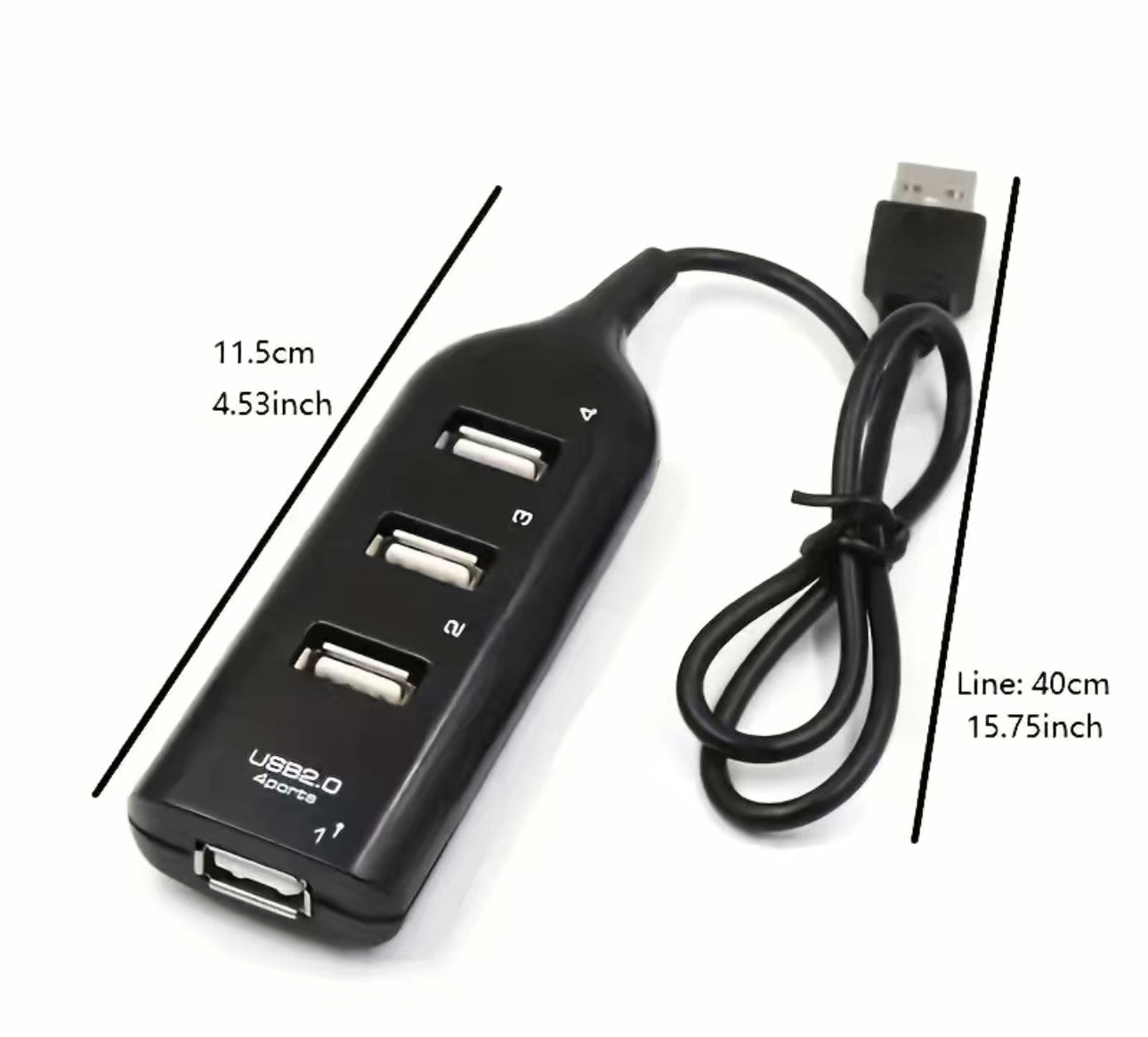 USB 4 Ports Hub 480Mbps - Carlevel - 