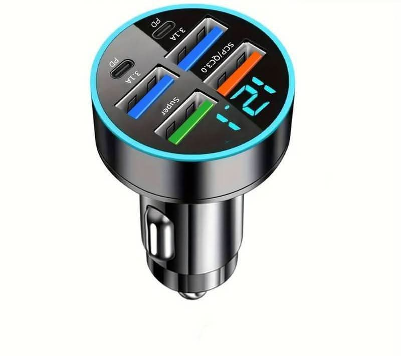 USB Super Snabb Laddningsstation - Intelligent Laddarhub för Flera Enheter 6 - Portar - Carlevel - 