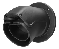 Väggfäste för Typ 2 laddkontakt – Vinklat, svart - Carlevel - Väggfästen & hållare för laddkablar