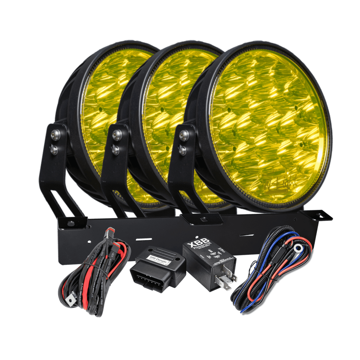 W – Light Phoenix W9 DARK RAD3 – Yellow - Carlevel AB - Fordon och delar > Fordonsdelar > Belysning > Extraljus