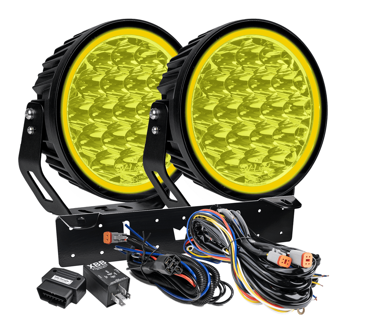 W – Light XTREME W9 RAD2 – Yellow - Carlevel AB - Fordon och delar > Fordonsdelar > Belysning > Extraljus