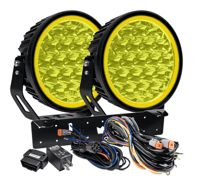 W – Light XTREME W9 RAD2 – Yellow - Carlevel AB - Fordon och delar > Fordonsdelar > Belysning > Extraljus