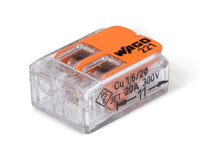 Wago 221 – 412 Splicing connector with levers – 2 – conductor 20 – P - Carlevel AB - Fordon och delar > Fordonsverktyg