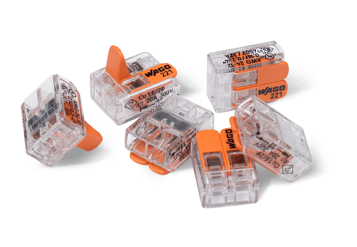 Wago 221 – 412 Splicing connector with levers – 2 – conductor 30 – P - Carlevel AB - Fordon och delar > Fordonsverktyg