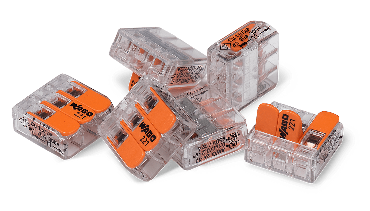 Wago 221 – 413 Splicing connector with levers – 3 – conductor 100 – P - Carlevel AB - Fordon och delar > Fordonsverktyg