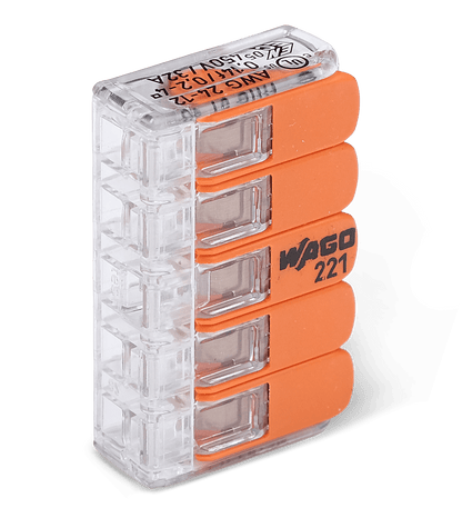 Wago 221 – 415 Splicing connector with levers – 5 – conductor 100 – P - Carlevel AB - Fordon och delar > Fordonsverktyg