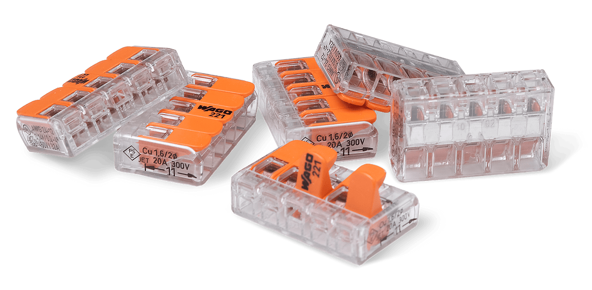 Wago 221 – 415 Splicing connector with levers – 5 – conductor 100 – P - Carlevel AB - Fordon och delar > Fordonsverktyg