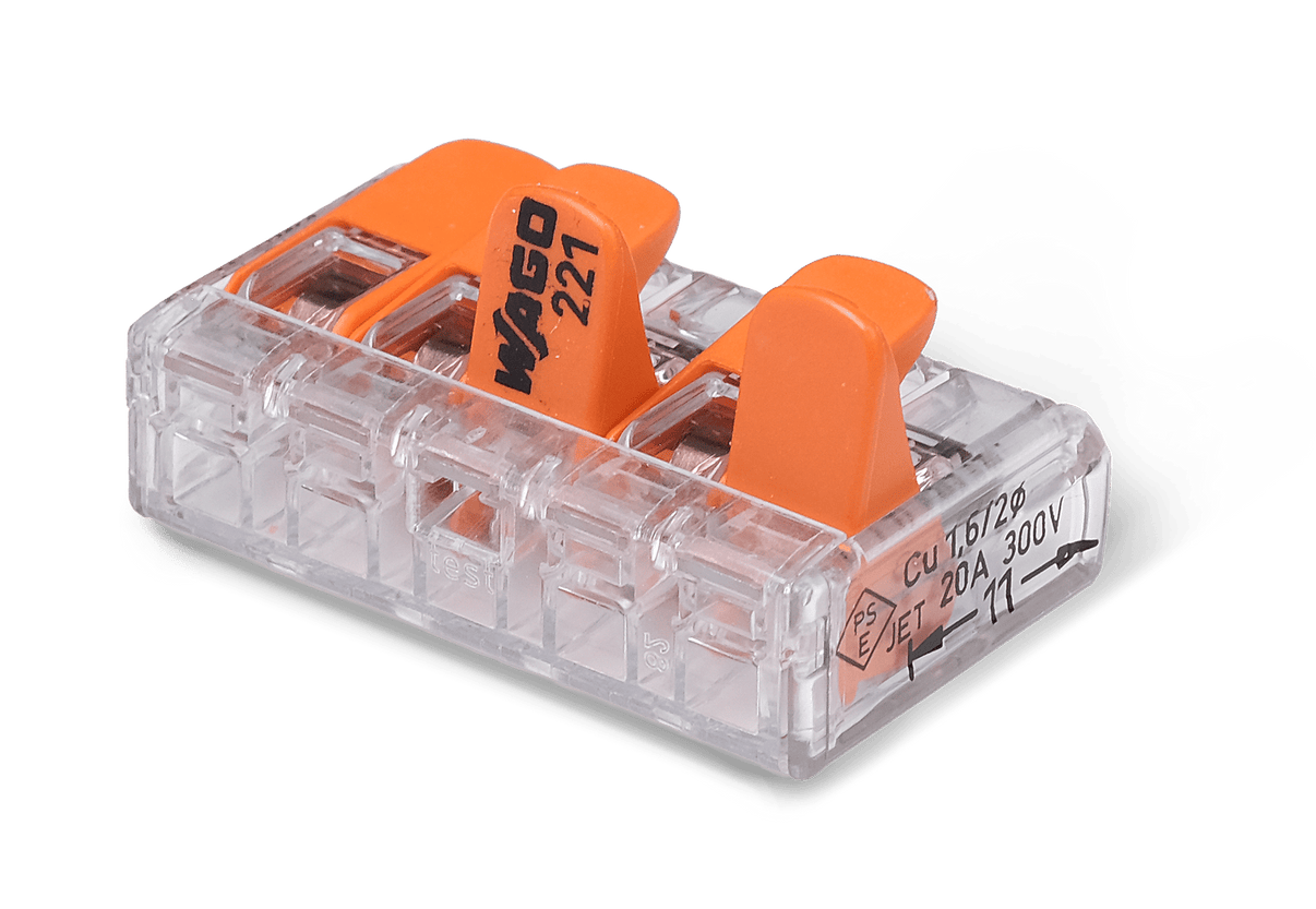 Wago 221 – 415 Splicing connector with levers – 5 – conductor 100 – P - Carlevel AB - Fordon och delar > Fordonsverktyg