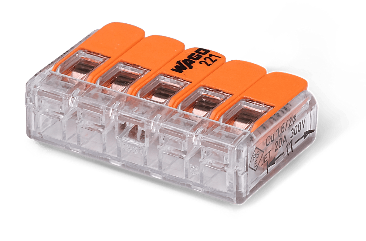 Wago 221 – 415 Splicing connector with levers – 5 – conductor 50 – P - Carlevel AB - Fordon och delar > Fordonsverktyg