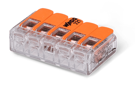 Wago 221 – 415 Splicing connector with levers – 5 – conductor - Carlevel AB - Fordon och delar > Fordonsverktyg