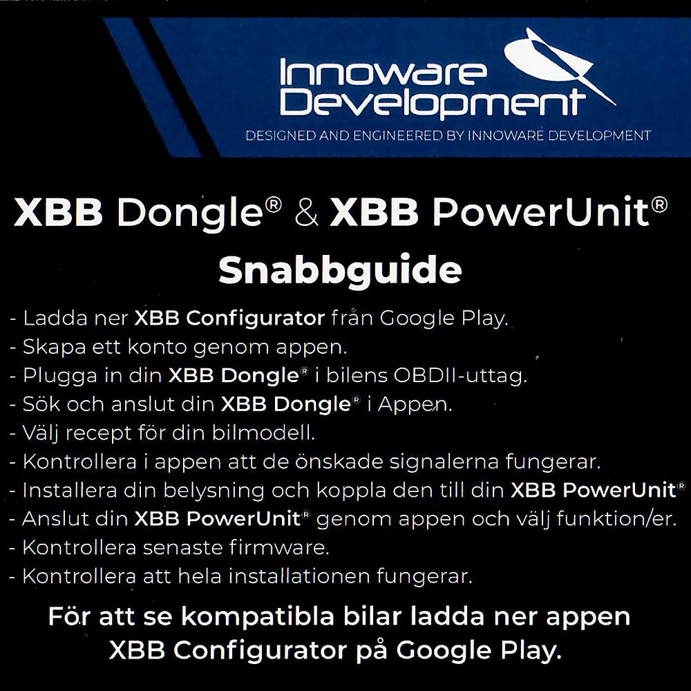 XBB OBD – II Dongel + PowerUnit - Carlevel AB - Fordon och delar > Fordonstillbehör